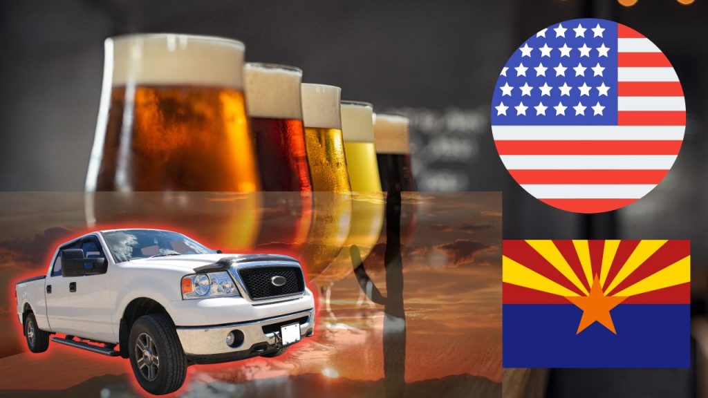 Drink beer and drive in Arizona