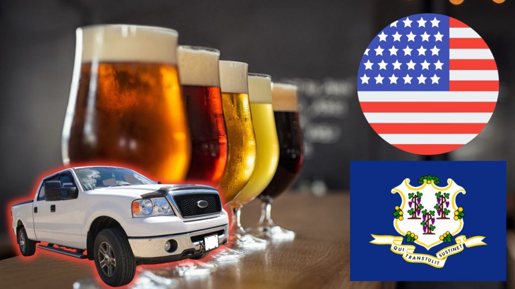 Drink beer and drive in Connecticut