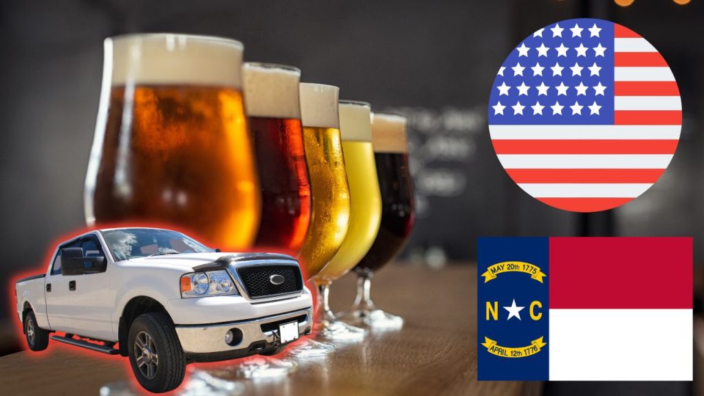 Drink beer and drive in North Carolina