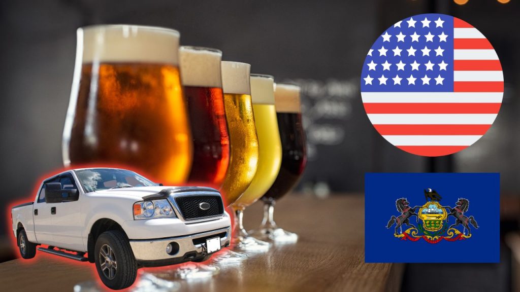 Drink beer and drive in Pennsylvania