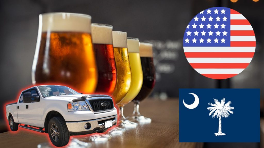 Drink beer and drive in South Carolina