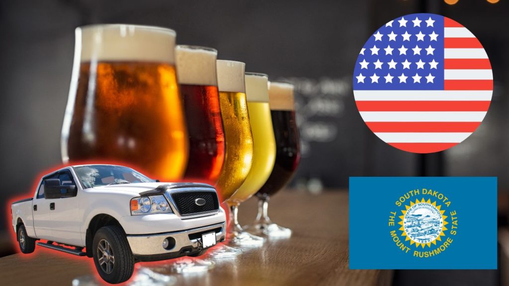 Drink beer and drive in South Dakota