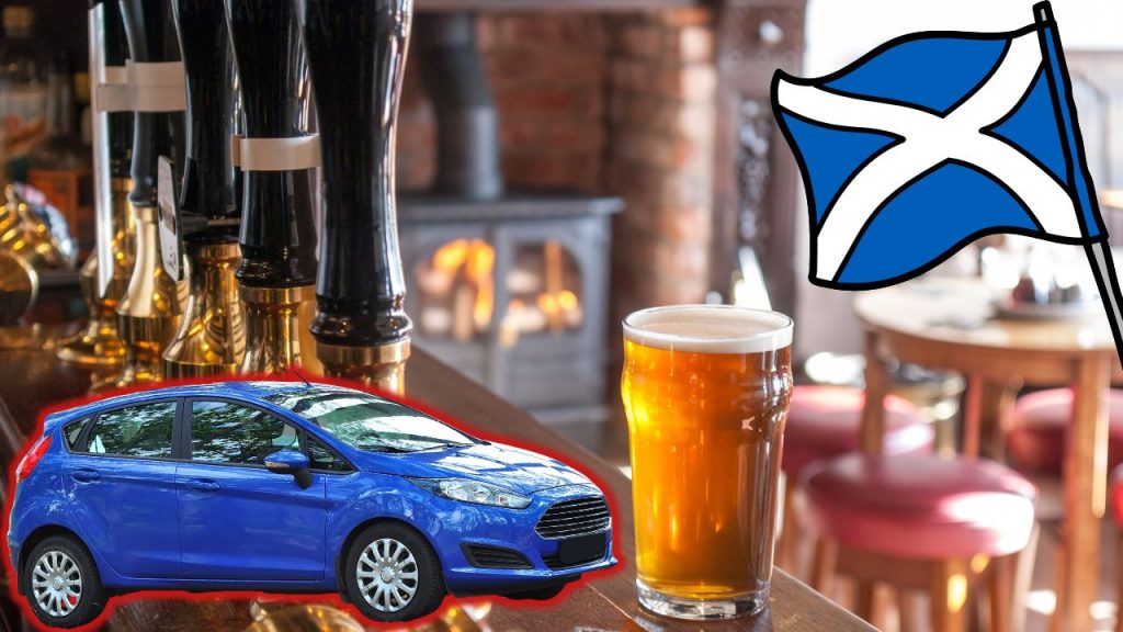 Drinking beer and driving in Scotland