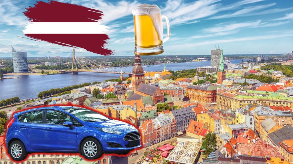 Drink beer and drive in Latvia