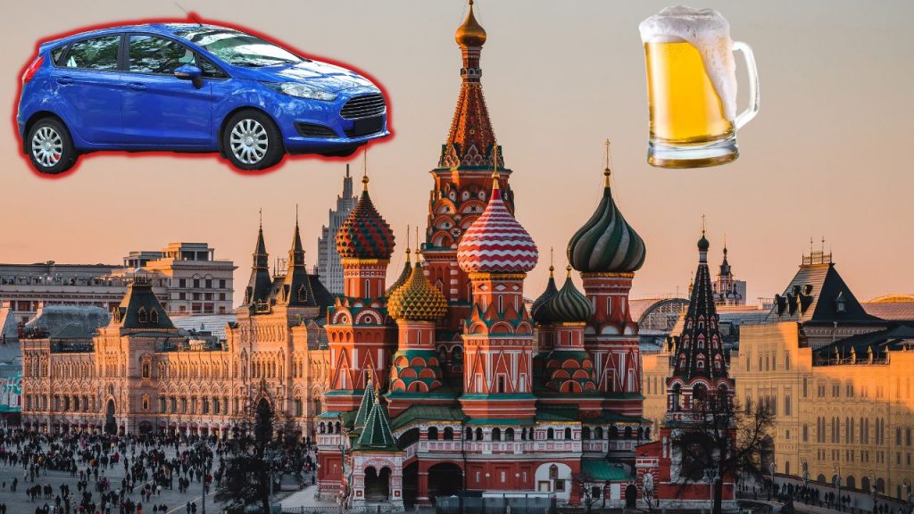 Drink beer and drive in Russia