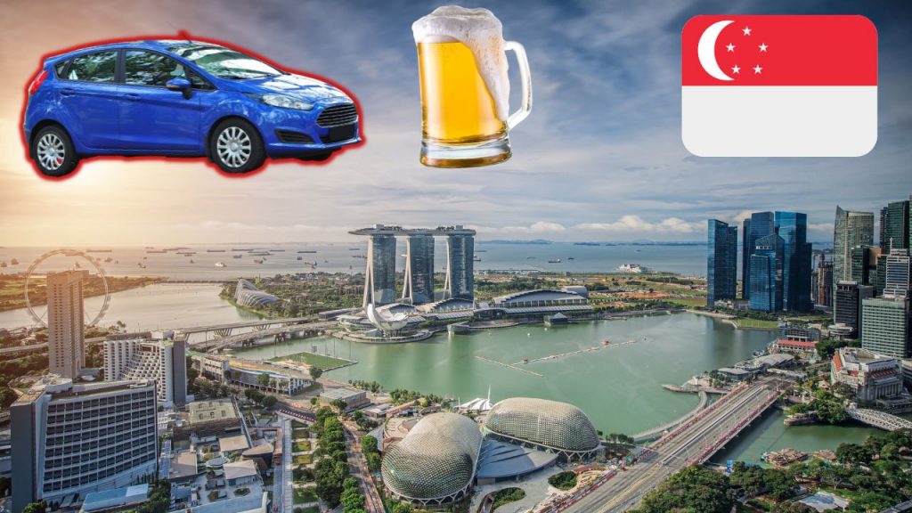 Drinking beer and driving in Singapore