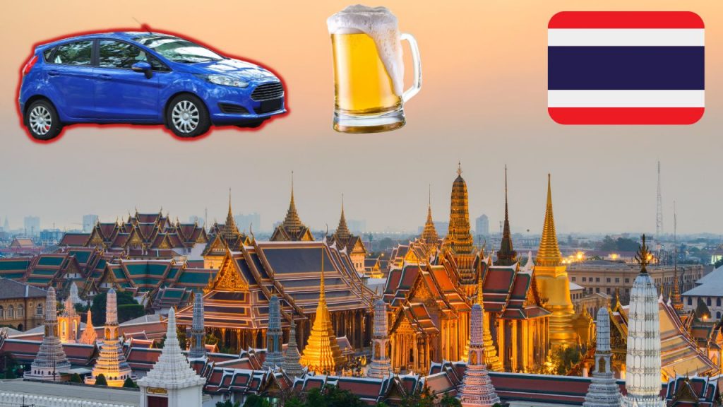 Drinking beer and driving in Thailand